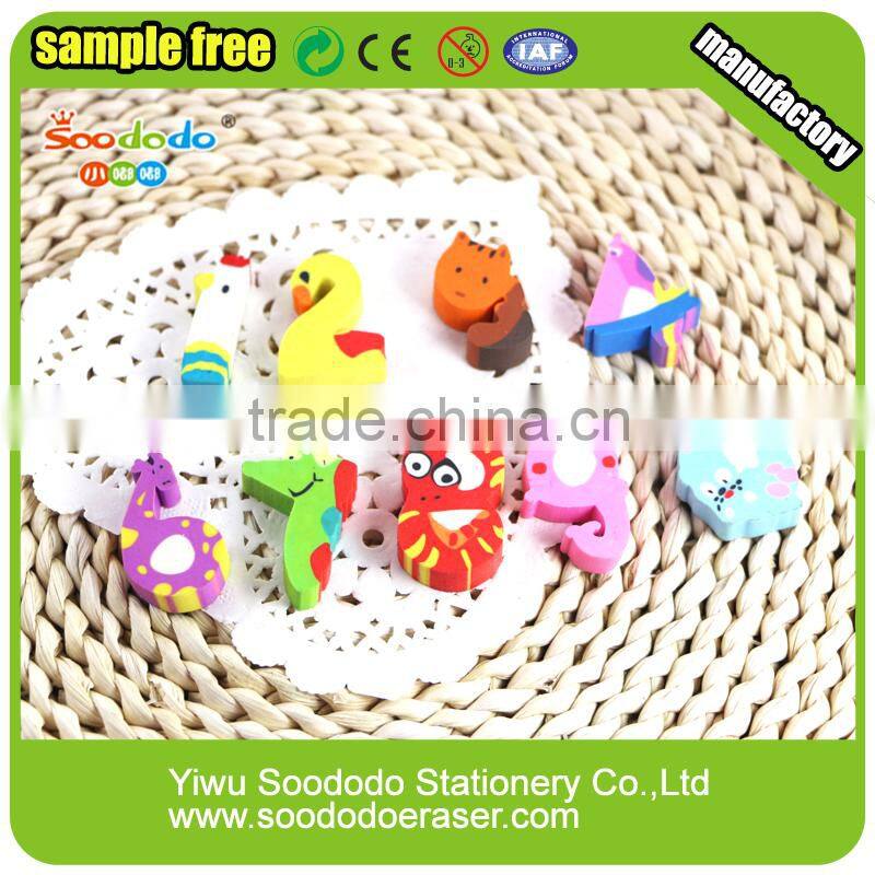 promotional stationary sets for kids rubber series eraser