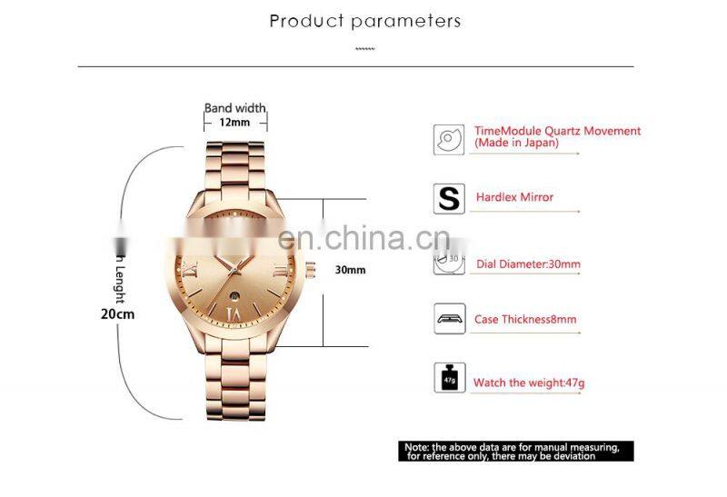 CURREN 9007 Lady Quartz Wristwatch Fashion Rose Gold Women Bracelet Watches Relojes Hombre