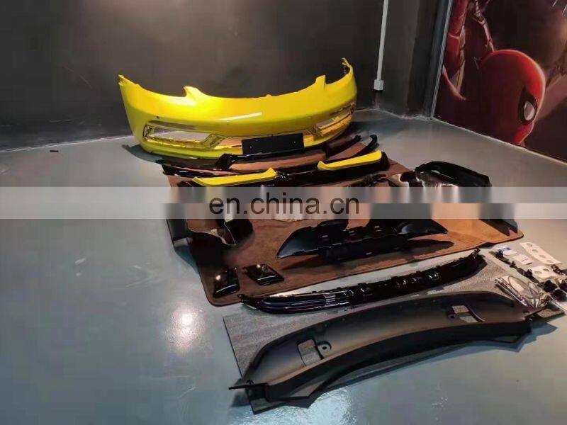 Runde Top Ranking Quality PP Material For Porsche 718 Boxster Upgrade GTS Style Front Bumper Front Rear Lip Body Kit
