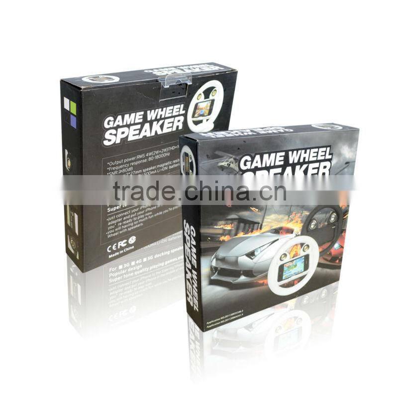 Game wheel speaker for iphone 4