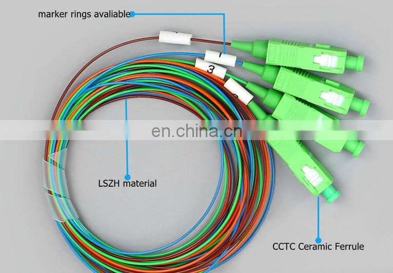 1*4 Steel Tube Optical PLC Splitter with Sc/APC Connector