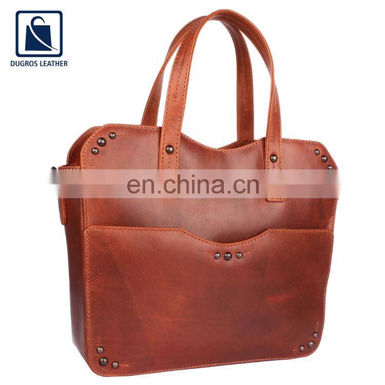 Best Quality Cotton Sheeting Lining Wholesale Fashion Style Unique Design Women Genuine Leather Satchel Bag Exporter