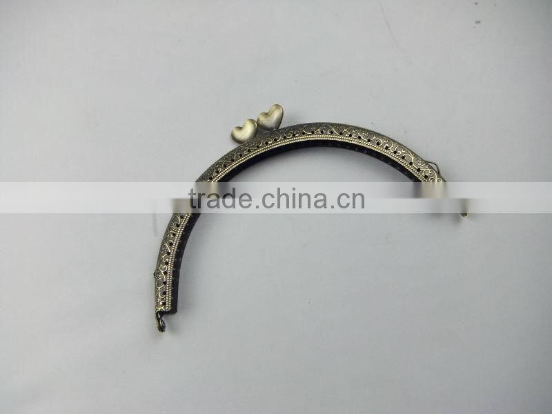 NEW!Antique Brass Metal Sewing Clutch Frame China Direct Supplier DIY Clutch BagFrame With Clasp Loop