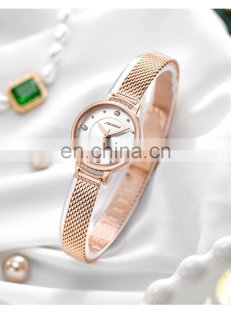 SHENGKE 2022 New Ladies Business European and American High Quality Luxury Bracelet Watches Factory Direct S9853L Quartz Clock