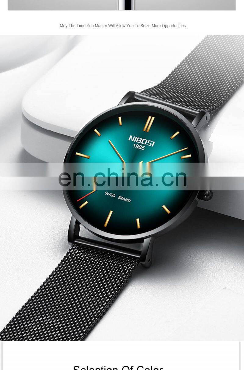 NIBOSI Watch Men Simple Fashion  Brand Quartz Watch Luxury Creative Waterproof Date Casual Men Watches Relogio Masculino