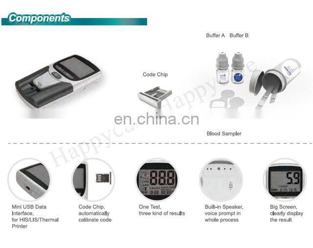 HC-B023 Hot sale Handle Glycated Hemoglobin HBA1C Analyzer with competitive price