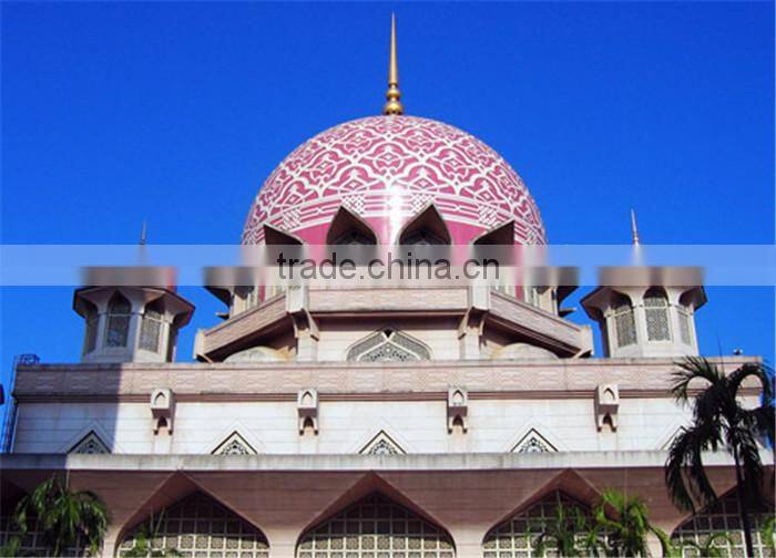 Prefabricated stainless light steel frame mosque dome