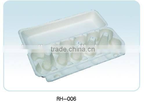 eco-friendly molded pulp plant fiber egg trays