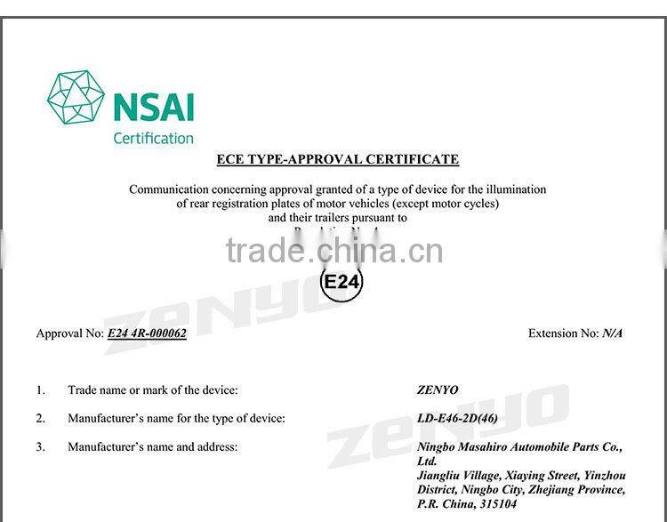 2016 newset led license plate lamp, led number plate light