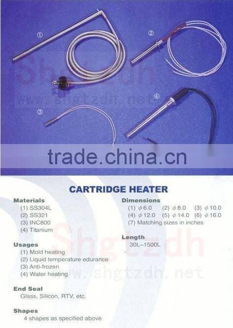 Cartridge Bullet heater elements