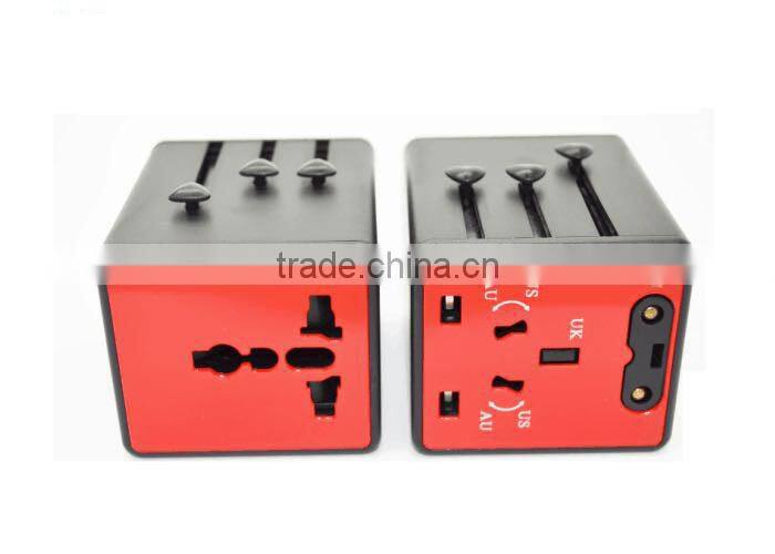Output 5V 2.1A World Travel Universal Plug Power Outlet Adapter Dual USB Charger AU/US/UK/EU