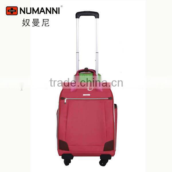 high quality fashion waterproof light lady's travel trolley laptop bag