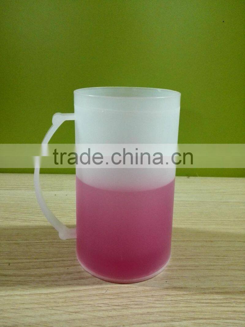 plastic frozen cup with handle