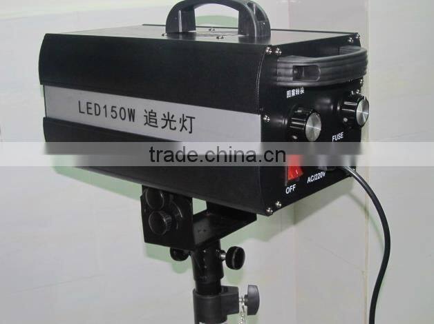 6 color 150w Led follow spot light with Flight case / Flycase / Road case packing