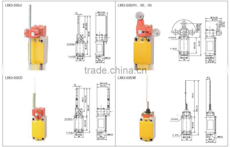 LXK3 zippy micro switch, limit switch price, magnetic limit switch