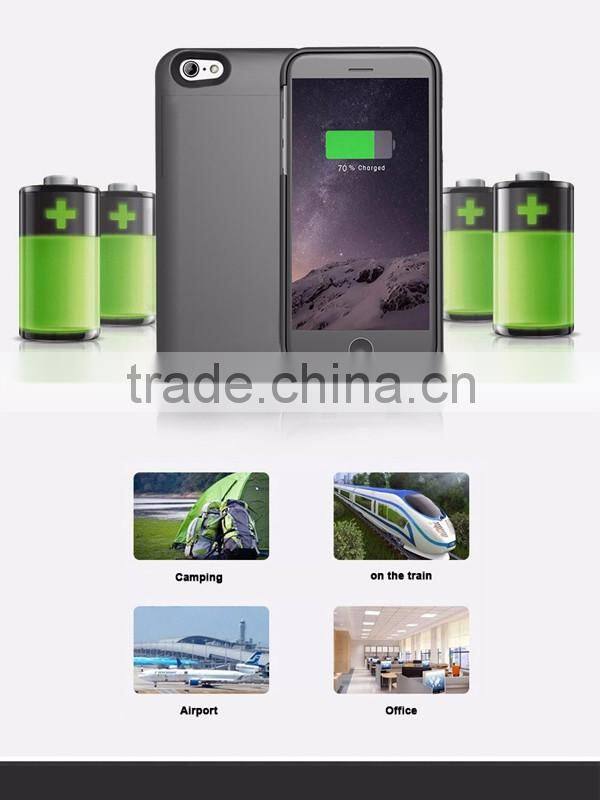 Rechargeable power battery case for iphone 6plus