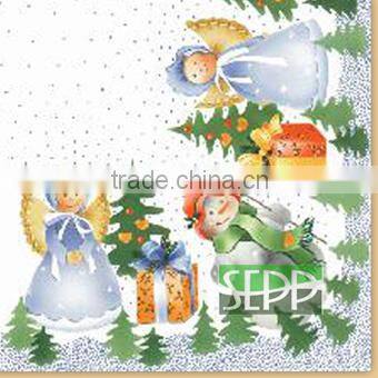 Cheap Price Christmas Design Paper Napkin Party Decoration