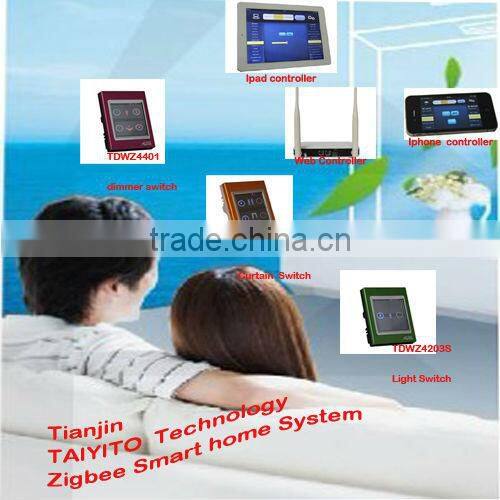Professional TAIYITO smart home automation system zigbee smart home plc smartphone tablet control Zigbee home automation system