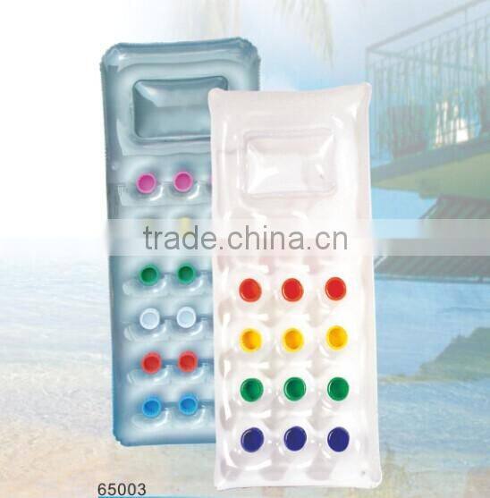 18 pocket lounge , inflatable air water lounge with pillow