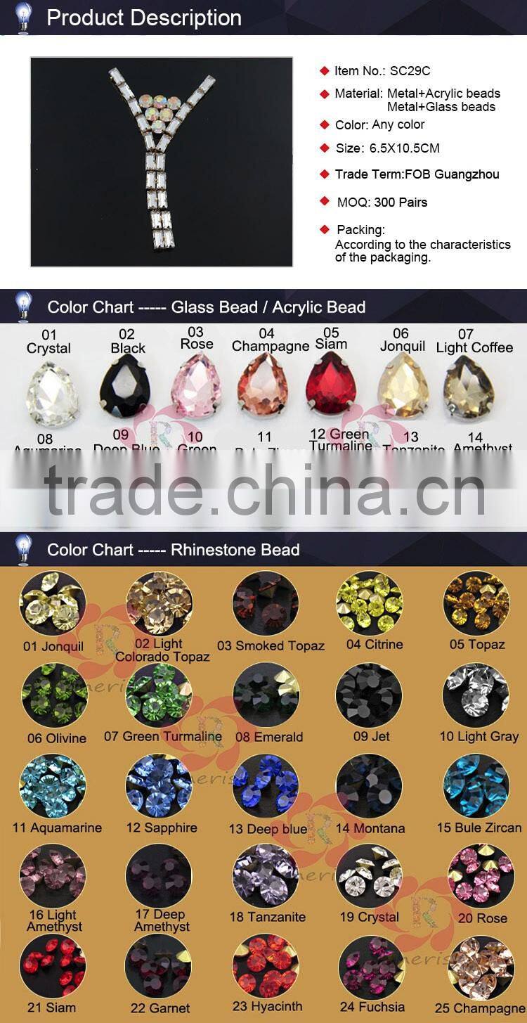 2016 New Design Mini Shoe Beading Ornament For Women Belly Dance Shoe. SC29C