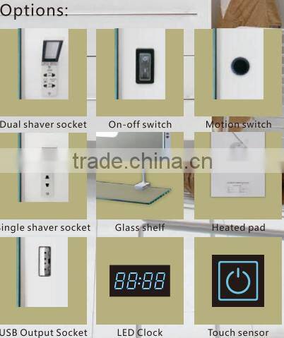 led backlit glass bathroom mirror