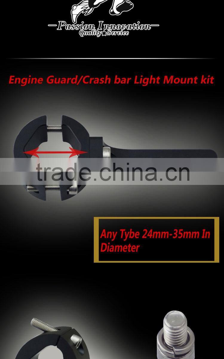 CNC 1 1/5" Handlebar Headlight Mounting Bracket Aluminum Motorcycle Head Light Holder Lamp Bracket Universal For Custom Chopper