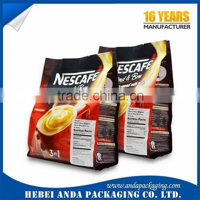 Laminated Aluminum Foil Coffee Bags/Coffee Bag with Valve and Zipper