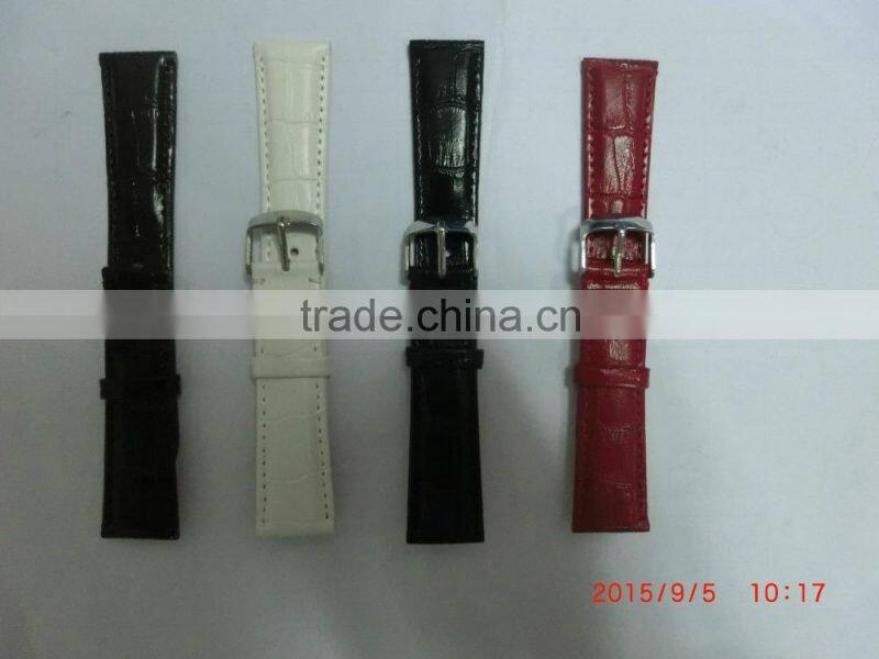 Durable Leather Deployment Watch Band Strap Buckle Bracelet Watch bands