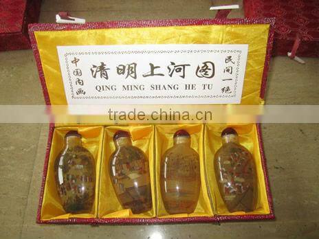 Chinese antique hand painted snuff bottle with painting inside