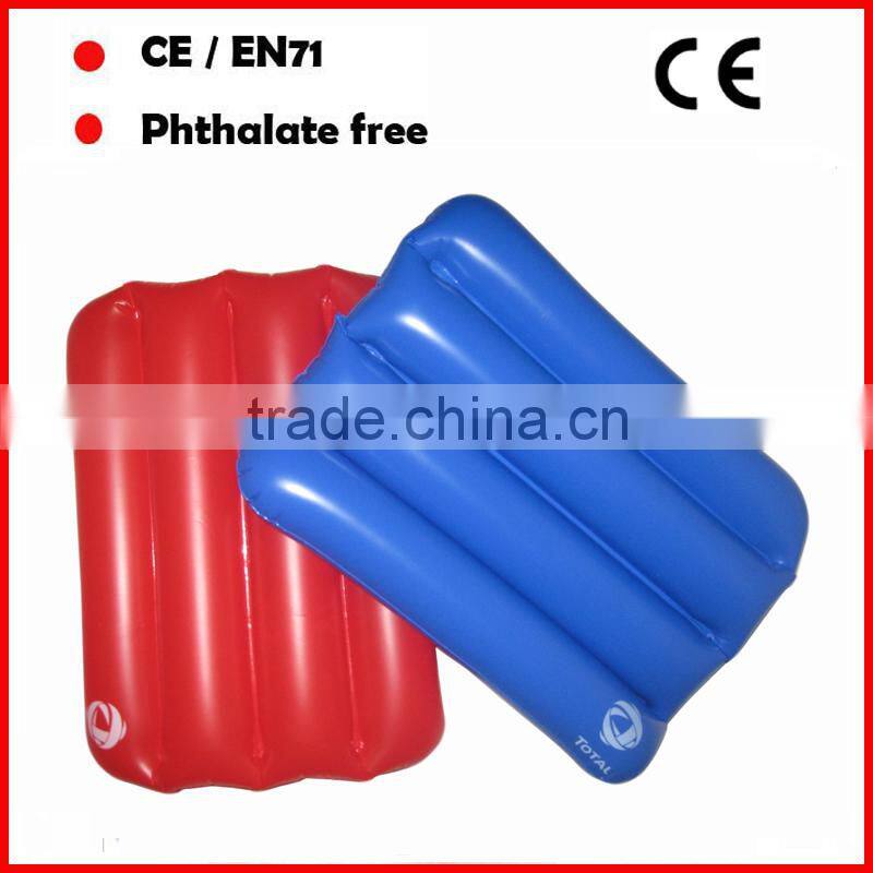 Frosted pvc inflatable pillow custom logo for promotion