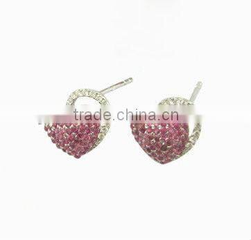 hot fashion heart shaped jewelry set/ring and earring/fashion set