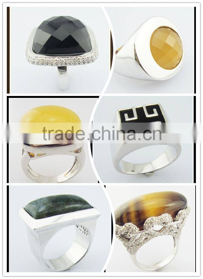 2014 Fashion Ring with Gemstone/CZ,Engagement&Gifts Quartz Ring