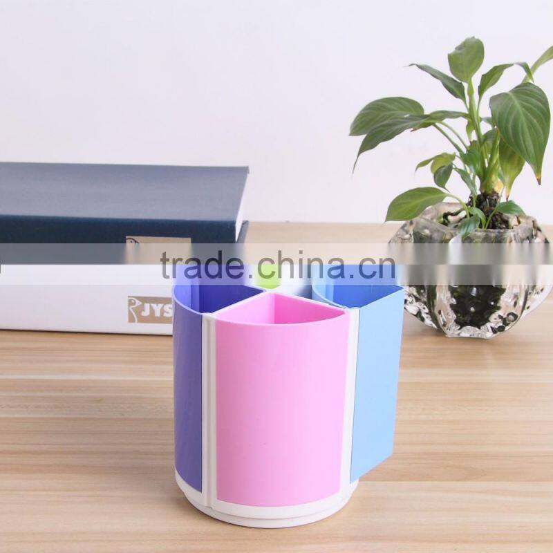 Office & school supplies colourful plastic pencil cup pen holder