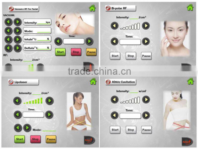 New Vacuum cavitation Tri-Polar RF system for body slimming