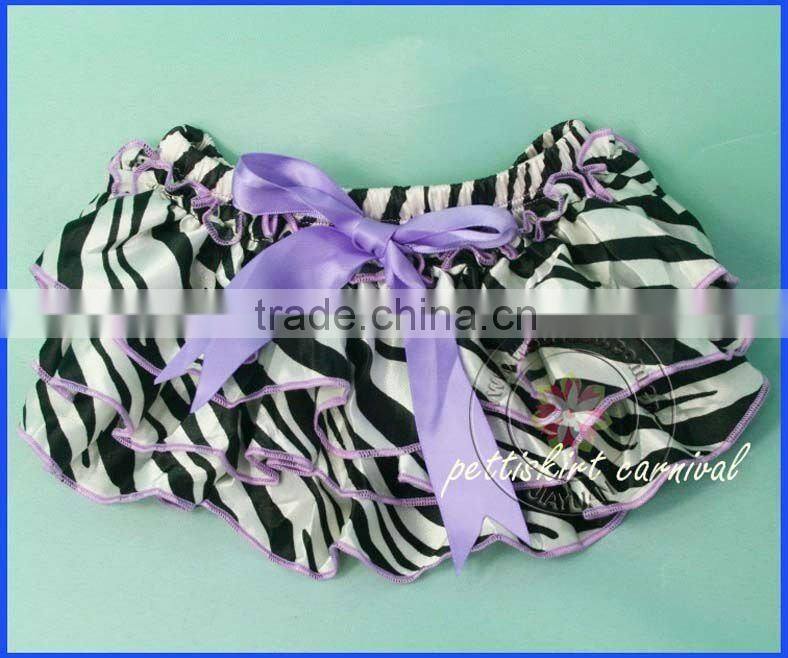 Satin ruffle diaper cover