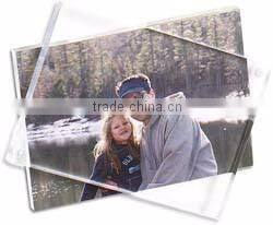 2016 wholesale acrylic frameless desk acrylic lovely photo picture frame