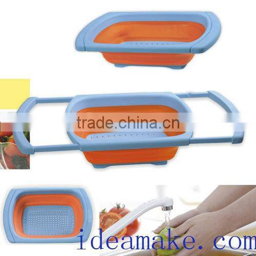 new Kitchen Helper - Over the Sink cutting Board with colander and hanger