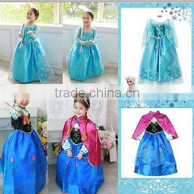 TOP new frozen Elsa dress wholesale dress for kids princess dress BC309