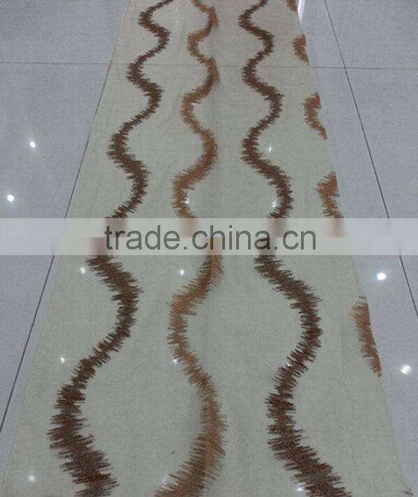 Top level new arrival applique embroidery lace fabric