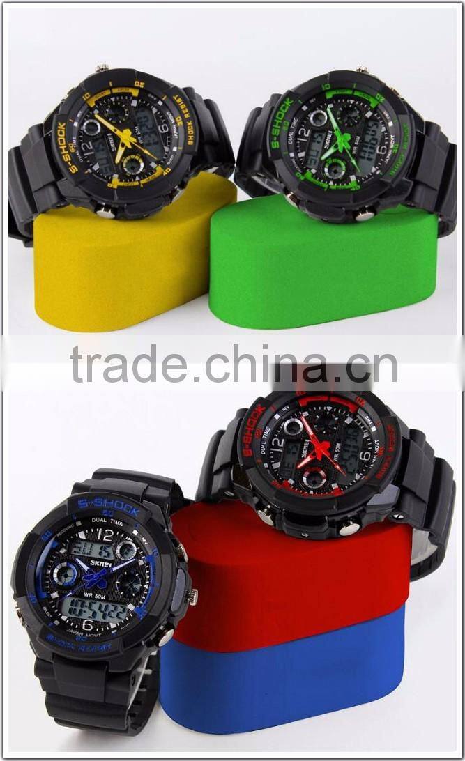 2016 Outdoor Sport Water Resistant Digital LED Quartz Watches Bezel Japan Movt Chrongograph Electronic Wrist Sports Watch