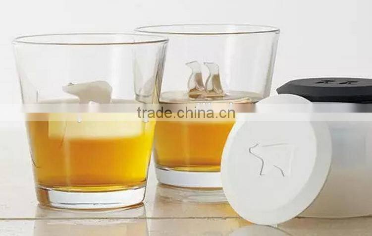 DIY cute penguins& polar ice lattice, silicone ice box.ice maker