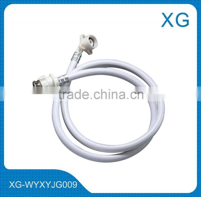 2m pvc flexible inlet hose for washing machine/High pressure flexible inlet outlet hose/dishwasher drain hose