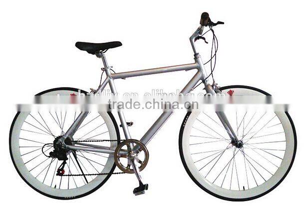 popular sale steel frame 24 inch 6 speed road bike made in China