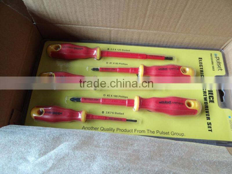 5pcs slotted and phillips screwdriver set