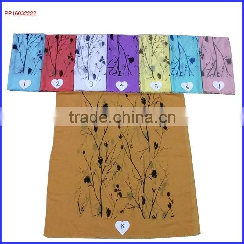 2016 cashew flower printed lady scarf