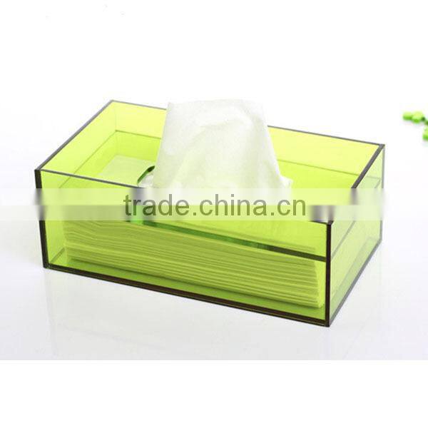Plastic paper holder tissue box