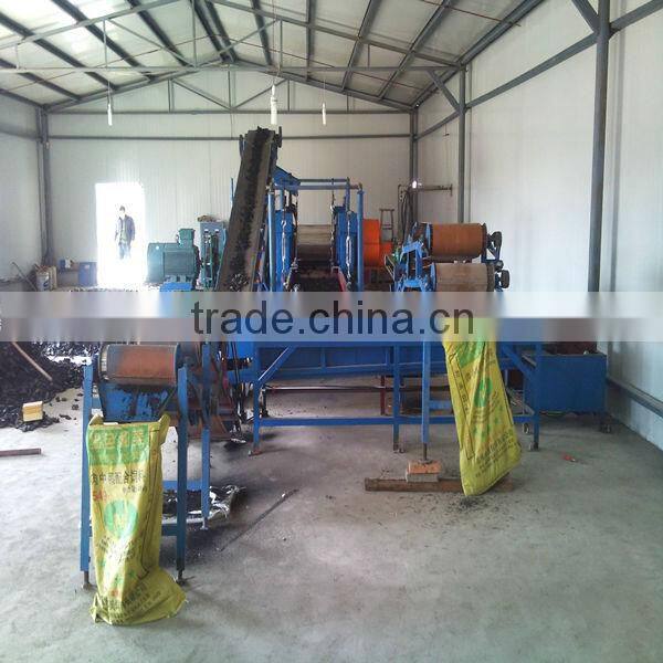 High Efficiency Waste tire recycling rubber powder line uncured tire recycling machine