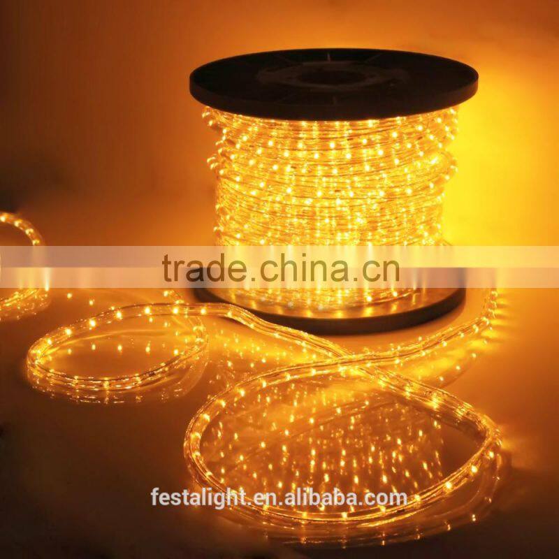 festalight 100% copper wire outdoor christmas decorations holiday 50 meter per roll round led light rope 2 wire china