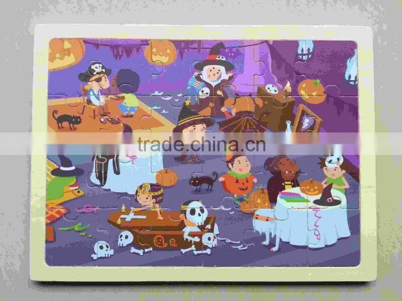 2016 hot selling educational wooden puzzle for kids