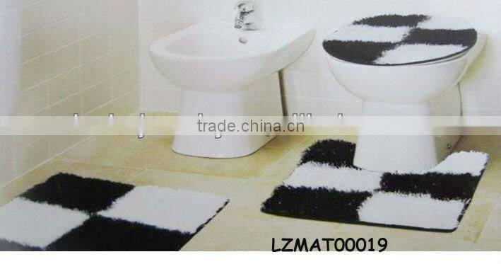 Shaggy bath mat set bath rug LZMAT00141